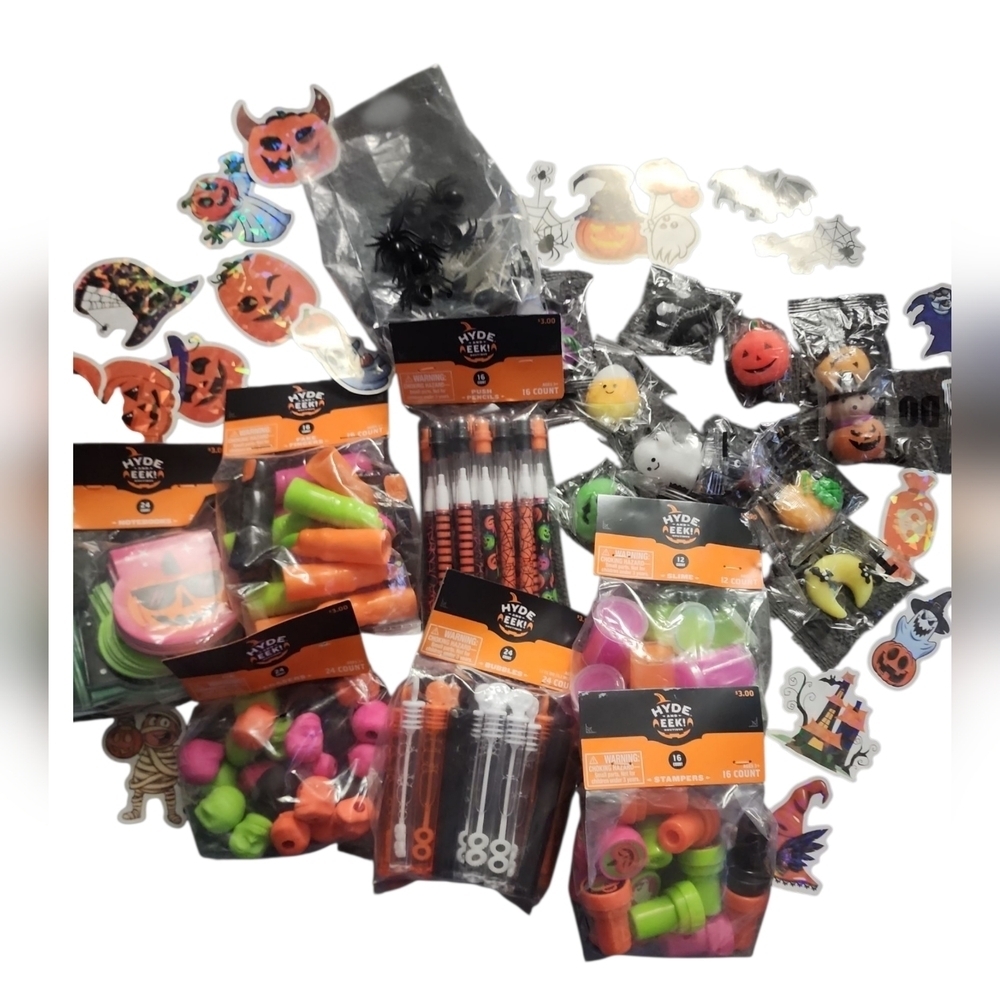 🎃10 Quality Prefilled Halloween Pumpkin Party Favor Bags That Kids Will Love☠️ - Picture 2 of 9